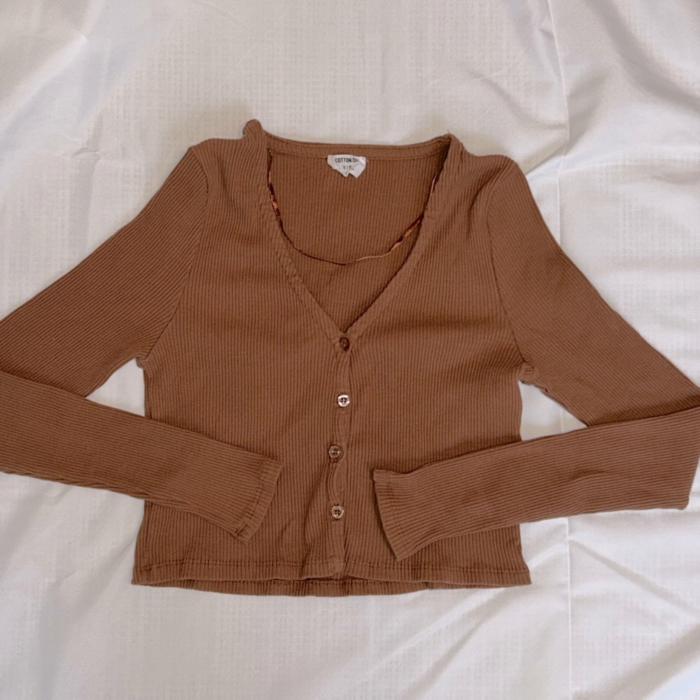 Cotton On Ribbed Cropped Top